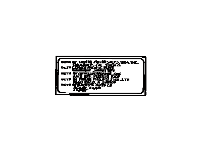 Toyota 28898-26010 Plate, Battery
