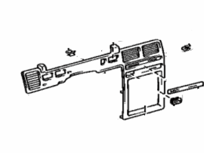 Toyota 55405-16071 Panel Sub-Assy, Instrument Cluster Finish, Center