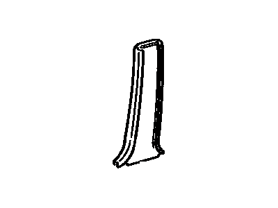 Toyota 62414-16020-01 Garnish, Center Pillar, Lower LH