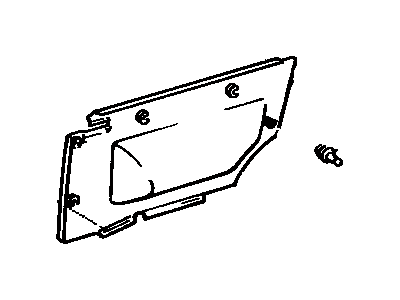 Toyota 62520-16460-01 Board, Quarter Inside Trim, LH