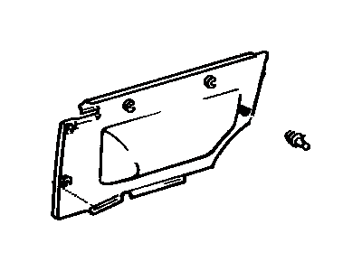 Toyota 62520-16390-01 Board, Quarter Inside Trim, LH