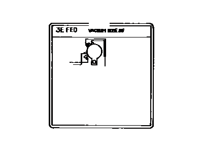 Toyota 17792-11140 Plate, Engine Vacuum Hose Information