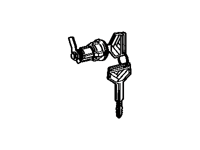 Toyota 69055-16240 Cylinder & Key Set, Back Door Lock