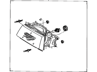 1990 Toyota Tercel Headlight - 81150-16410