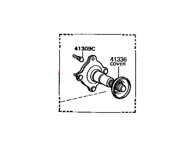 Toyota 41309-42010 Shaft Sub-Assy, Rear Differential Side Gear