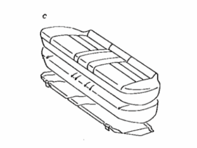 Toyota 71460-32460-02 Cushion Assembly, Rear Seat