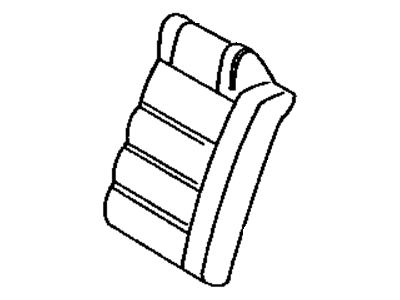 Toyota 71077-32610-02 Rear Seat Back Cover, Right (For Separate Type)
