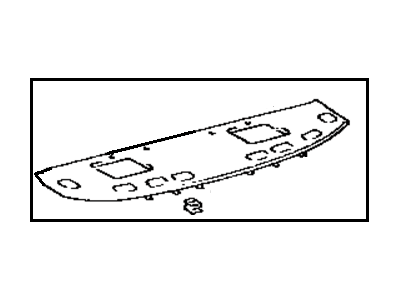 Toyota 64330-32142-05 Panel Assembly, Package Tray Trim