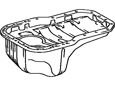 1989 Toyota Camry Oil Pan - 12101-74022