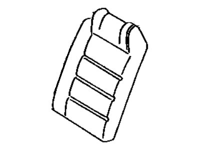 Toyota 71078-32260-02 Rear Seat Back Cover, Left (For Separate Type)