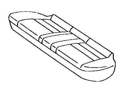 Toyota 71075-32570-02 Rear Seat Cushion Cover (For Bench Type)