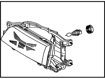 Toyota 81130-32200 Passenger Side Headlight Unit Assembly