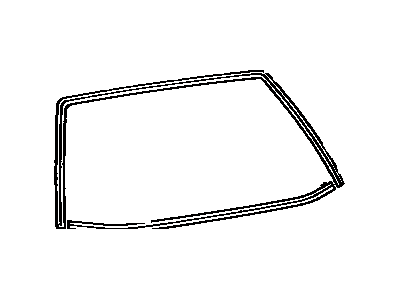 Toyota 75571-32030 Moulding, Back Window, Outside Upper