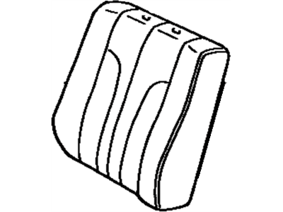 Toyota 71074-32250-02 Front Seat Back Cover, Left(For Separate Type)
