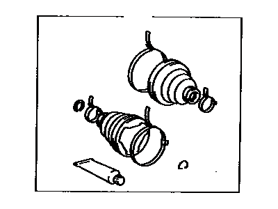 Toyota 04438-32090 Front Cv Joint Boot Kit