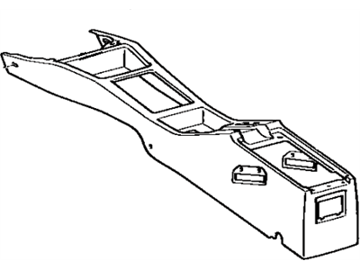 1990 Toyota Camry Center Console Base - 58810-32020-02