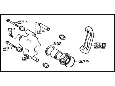 Toyota 47750-32070 Cylinder Assembly, Disc Brake, LH