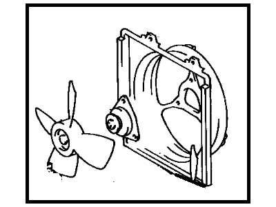 1990 Toyota Camry Cooling Fan Assembly - 88590-32110