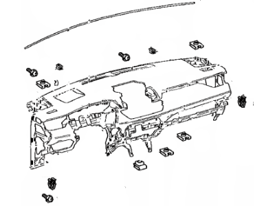 Toyota 55401-42200-C0 PAD SUB-ASSY, INSTRU