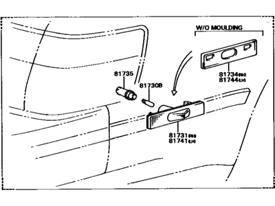 Toyota 81730-20150 Lamp Assy, Side Turn Signal, RH