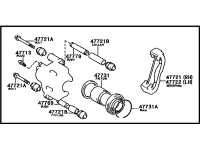 Toyota 47730-20210 Cylinder Assy, Front Disc Brake, RH