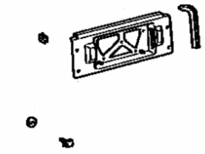 1986 Toyota Celica License Plate - 75082-20110