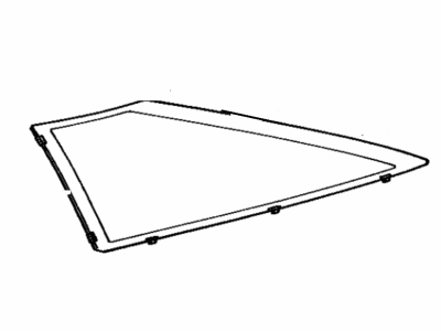 Toyota 62710-20100 Glass, Quarter Window, RH