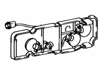 Toyota 81555-20680 Socket & Wire Sub-Assy, Rear Combination Lamp, RH