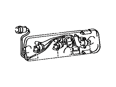 Toyota 81565-20620 Socket & Wire Sub-Assy, Rear Combination Lamp, LH