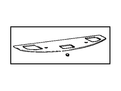 Toyota 64330-20690-02 Panel Assy, Package Tray Trim