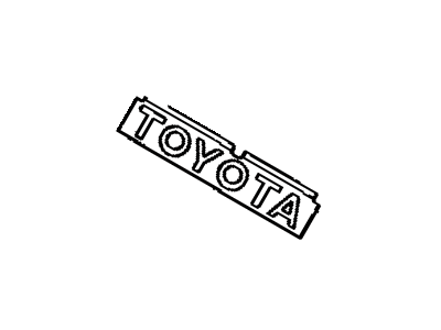 Toyota 75321-20420 Radiator Grille Or Front Panel Name Plate