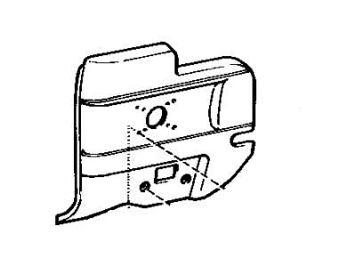 Toyota 62512-20100-04 Board, Quarter Inside Trim, LH