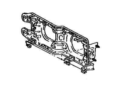 Toyota 81106-32130 Driver Side Headlamp Housing Sub-Assembly