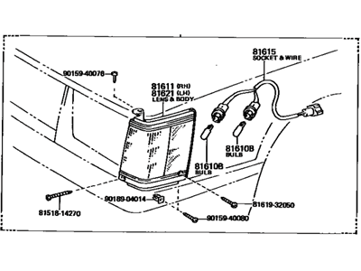 1984 Toyota Camry Side Marker Light - 81610-39735