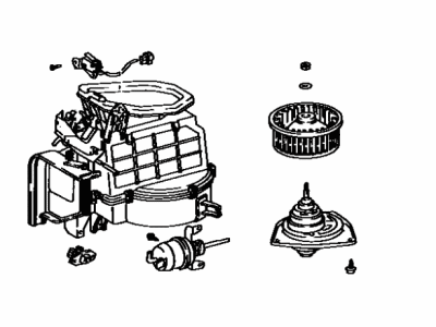 Toyota 87130-32020 Blower Assembly, Heater, Front