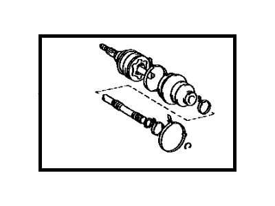 Toyota 43470-39016 Shaft Assembly, Front Drive Outboard Joint, Left
