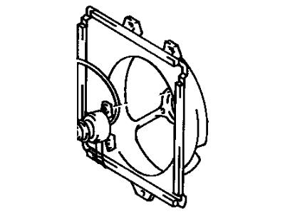 1985 Toyota Camry Fan Shroud - 16712-64030