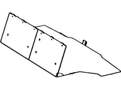 Toyota 58571-32100-04 Carpet, Rear Floor