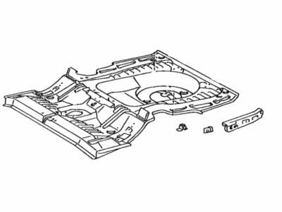 Toyota 58301-32060 Panel Sub-Assembly, Rear Floor