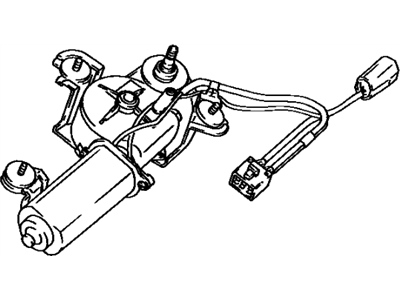 Toyota 85110-32030 Motor Assembly, Rear WIPER