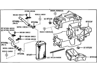 Toyota 87150-0C011 Radiator Assy, Heater