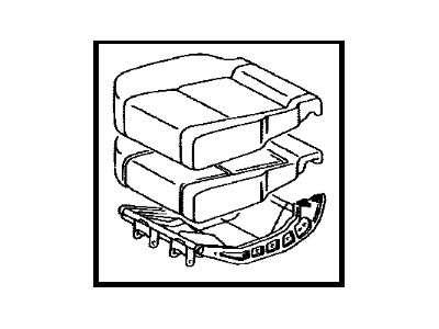 TOYOTA Genuine 71410-20661-06 Seat Cushion Assembly
