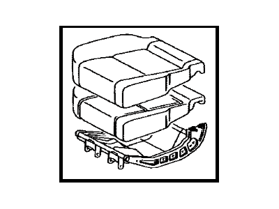 Toyota 71460-0C011-E1 Cushion Assembly, Rear Seat, RH