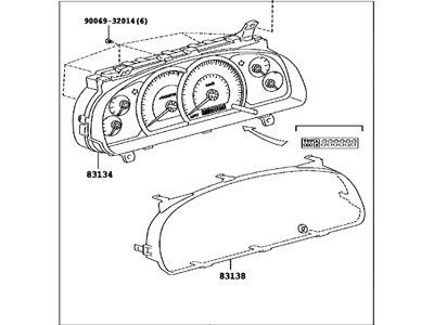 2006 Toyota Tundra Instrument Cluster - 83800-0C340