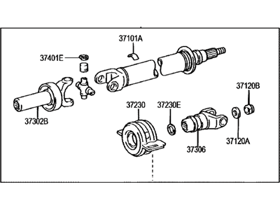 2005 Toyota Tundra Drive Shaft - 37120-34050