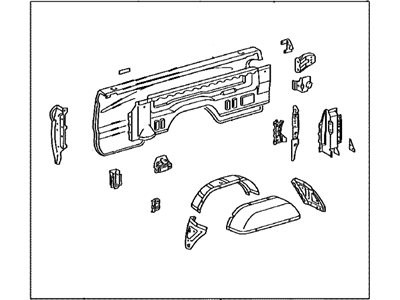 Toyota 65500-0C021 Panel Assy, Rear Body Side, RH