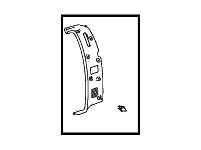 Toyota 62512-0C010-B0 Board, Quarter Inside Trim, LH