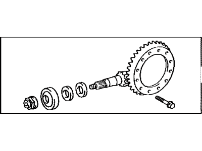 Toyota 41201-80371 Final Gear Kit, Differential, Rear