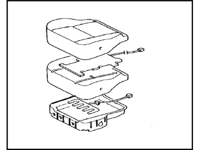 Toyota 71410-0C150-E0 Cushion Assembly, Front Seat, RH