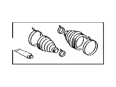 Toyota 04438-0C020 Front Cv Joint Boot Kit, In Outboard, Right